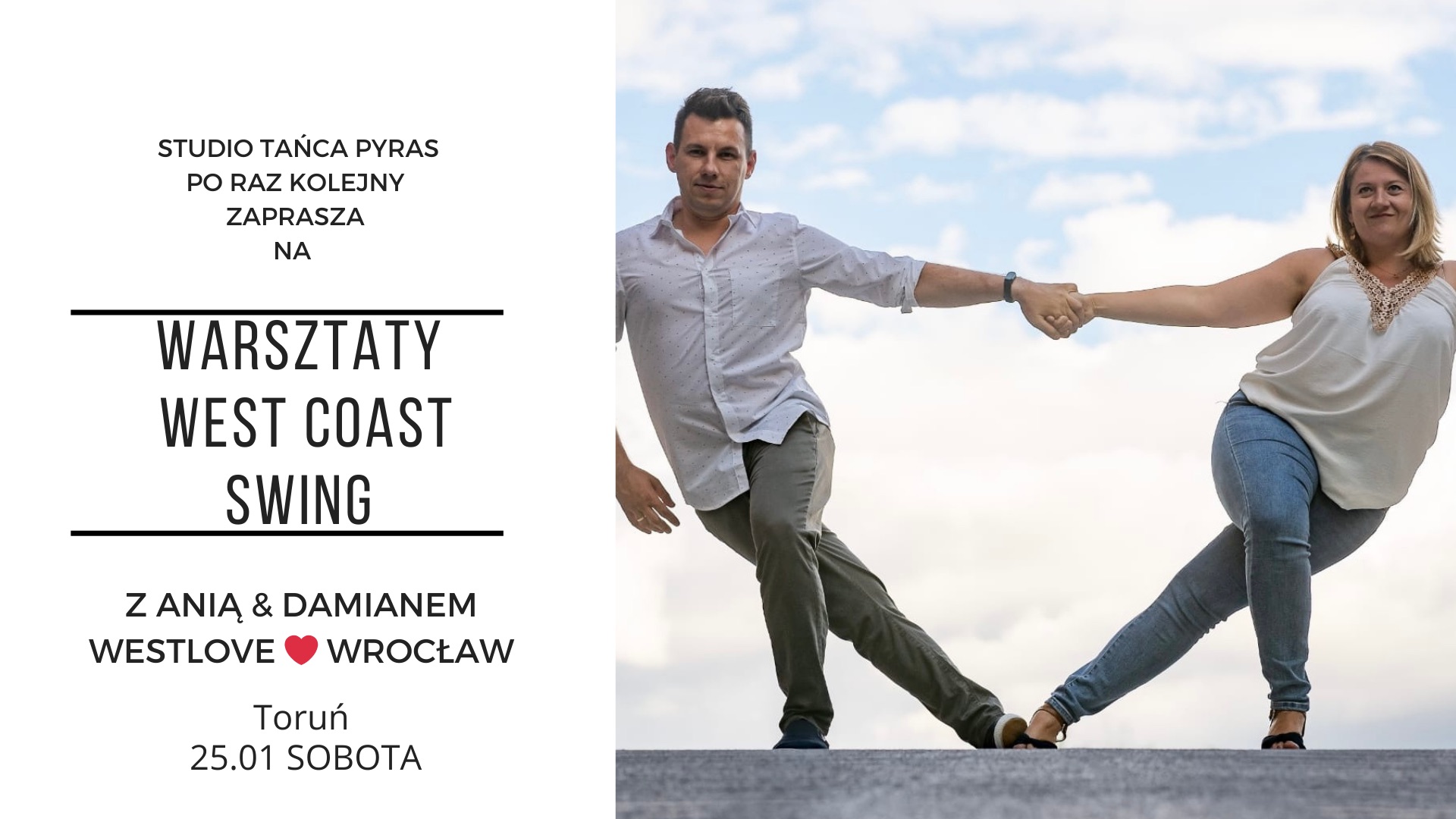 Warsztaty West Coast Swing z Anią & Damianem!