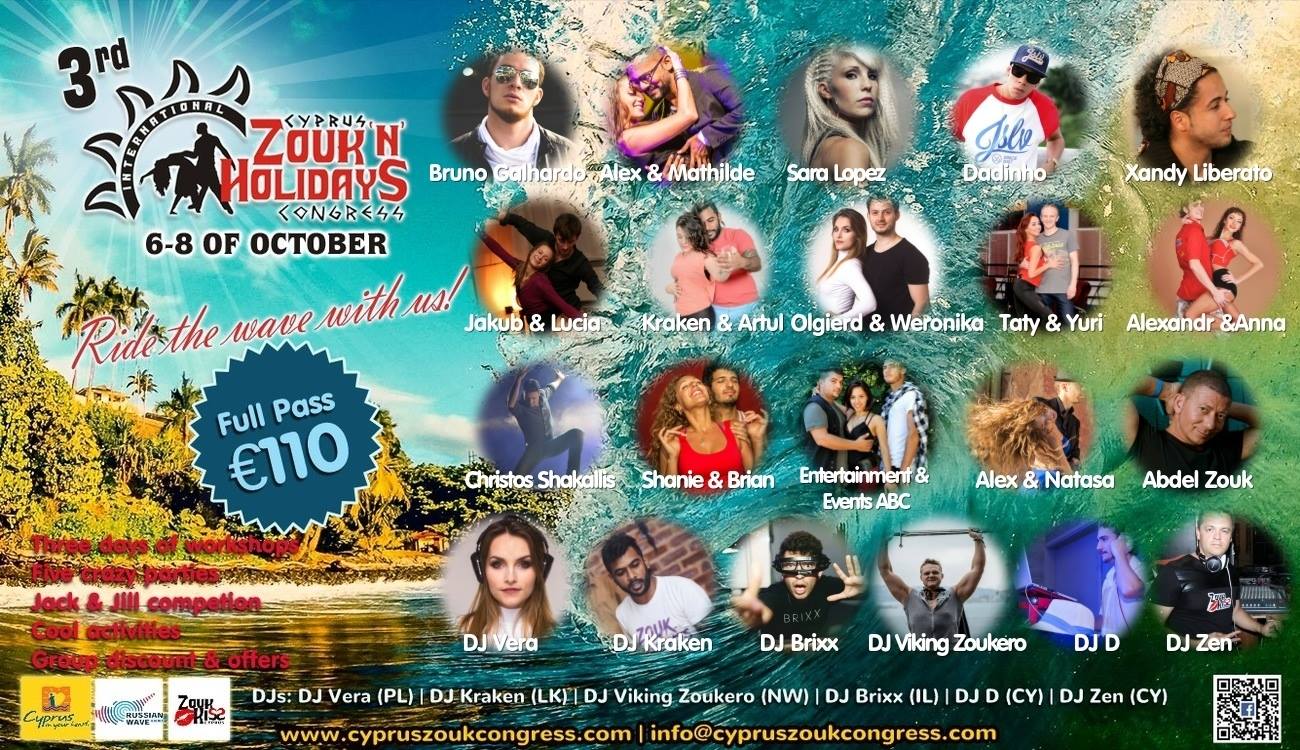 3rd Cyprus International Zouk'n'Holidays Congress