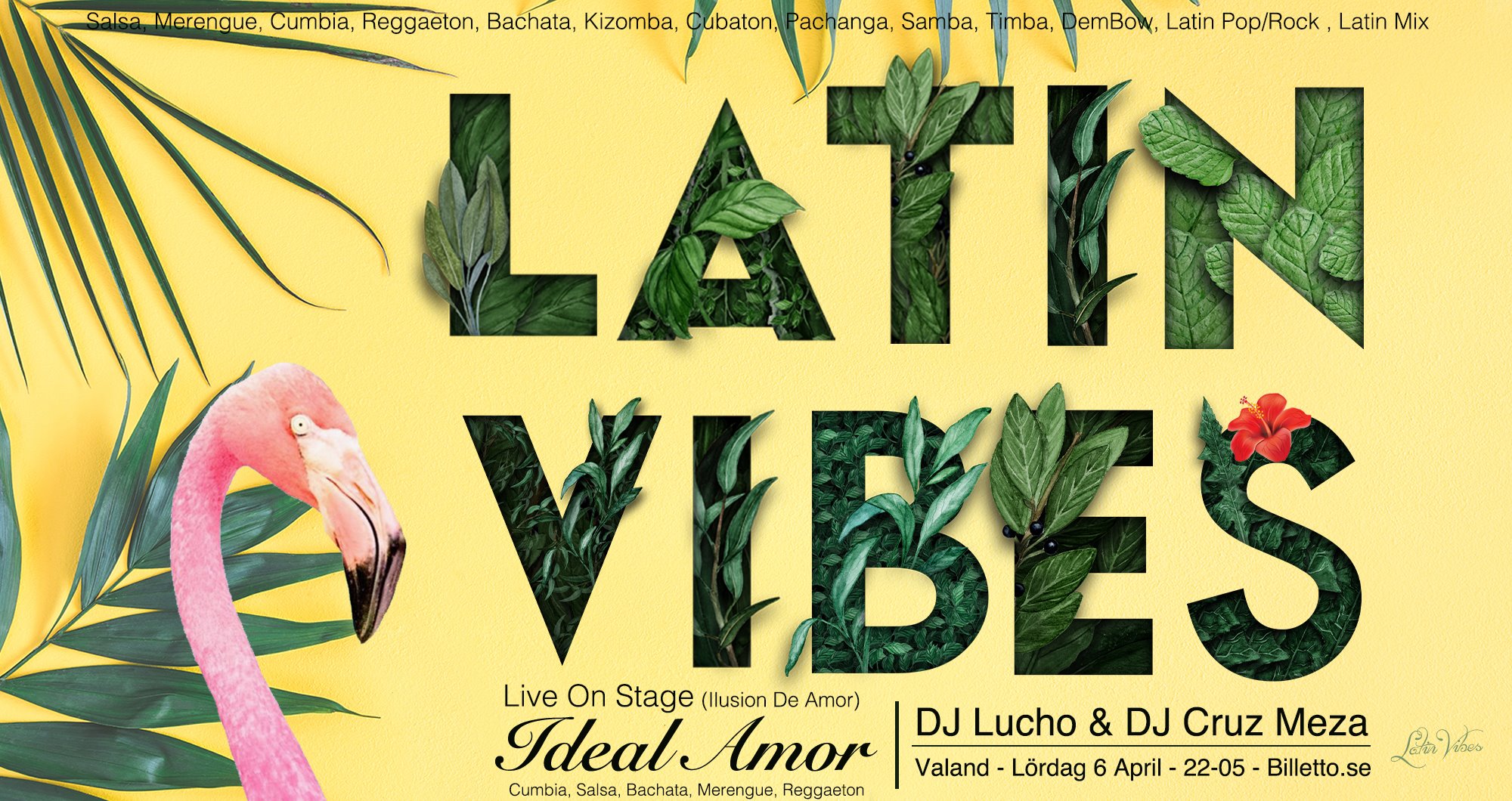 Latin Vibes Premiär 2019 ✫ Valand Nattklubb ✫ Lördag 6 April