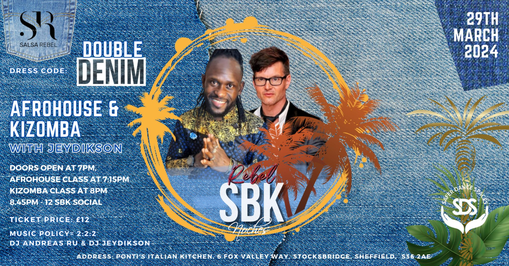 Rebel SBK Noches- “DOUBLE DENIM ” party with Jeydikson & Andreas RU