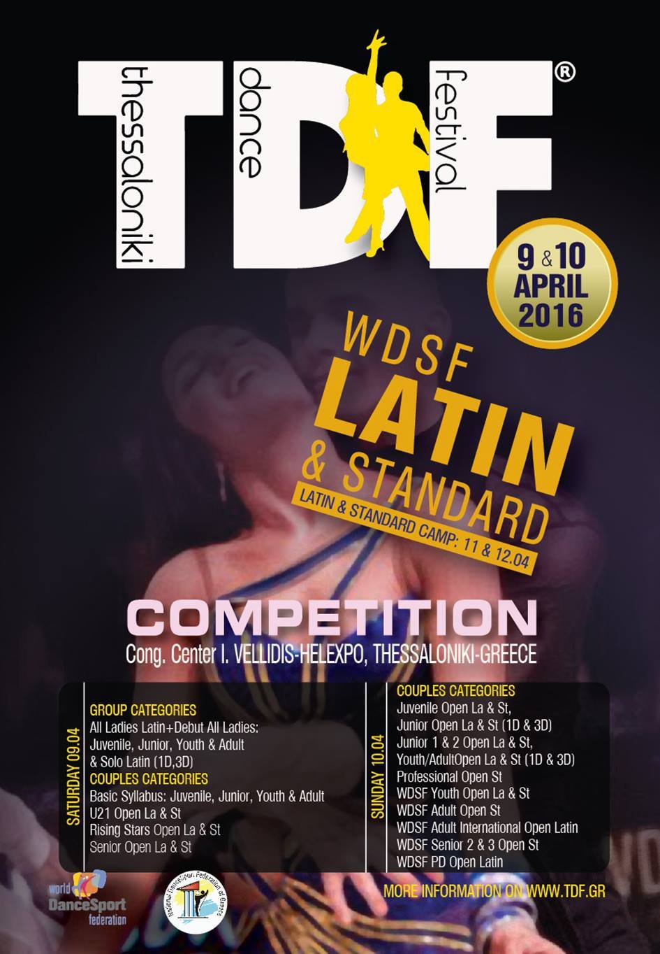 TDF WDSF Latin & Standard Competition and Camp