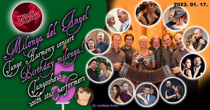 5 éves a Milonga del Angel - Birthday party with Tango Harmony and Star performers