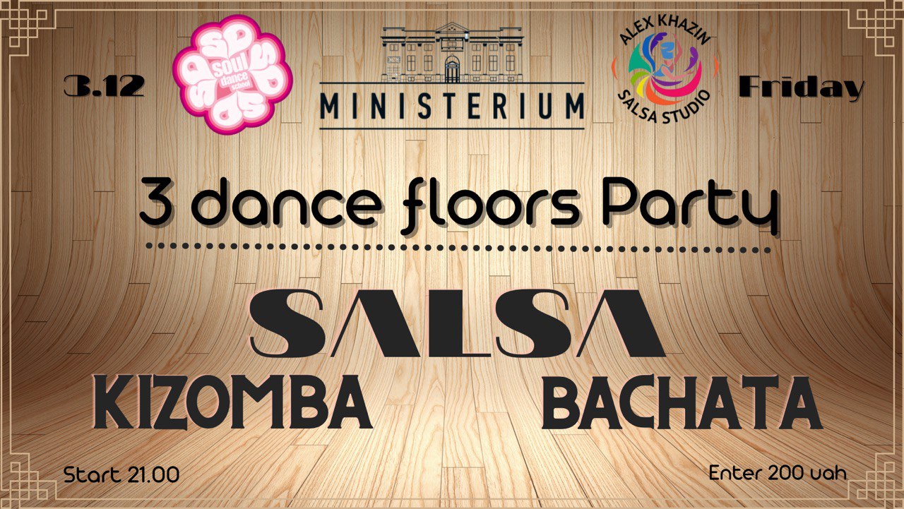 3 Dance floors party Ministerium