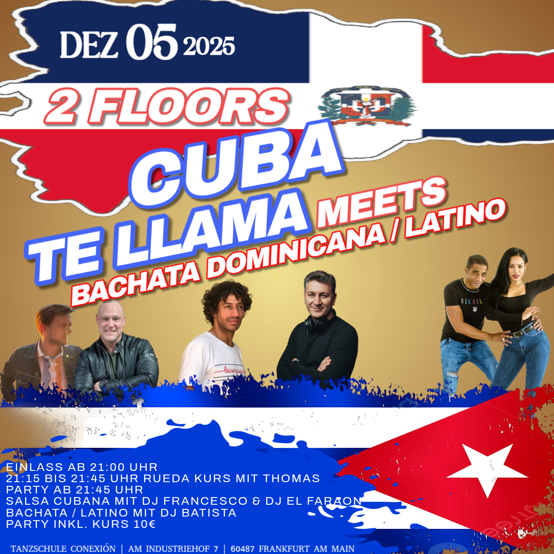 Cuba te llama Party mit 2 Tanzflächen