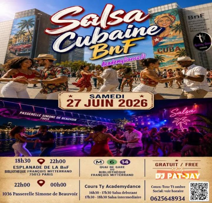 Estrella de la BnF Edition 2026: Cours et Danse (Salsa Cubaine, Bachata, Kizomba, Zouk, WCS, Valse)
