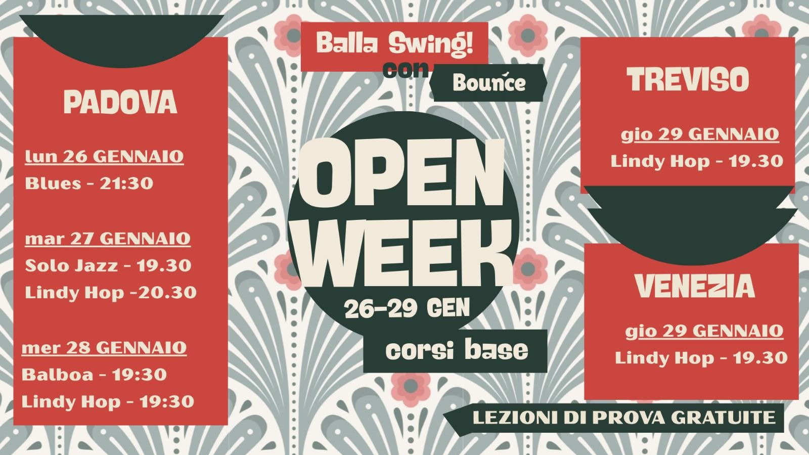 OPEN WEEK - corsi base SWING DANCE