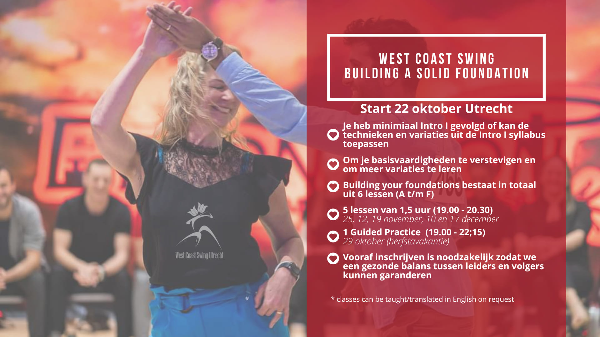 Start WCS Intro II Building a solid foundation (Utrecht)