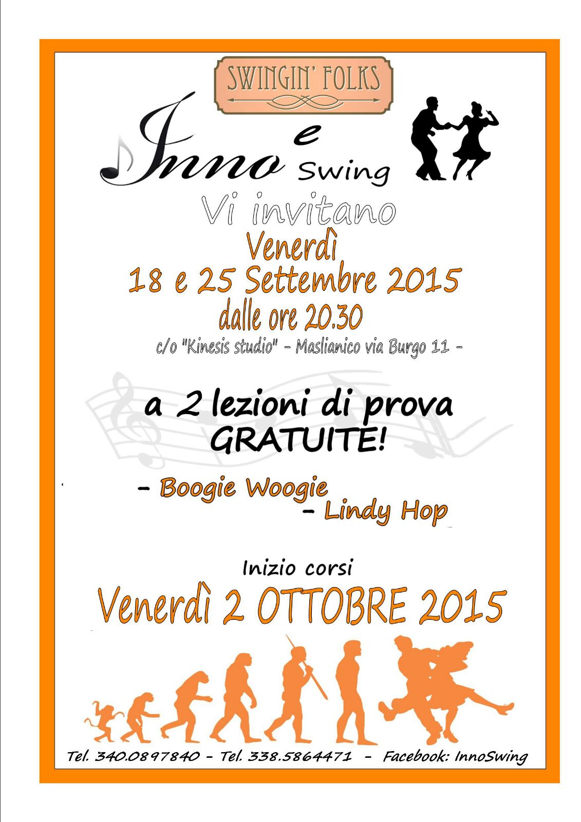 @KINESIS SWINGING FOLKS CORSI LINDY HOP 2015 2016