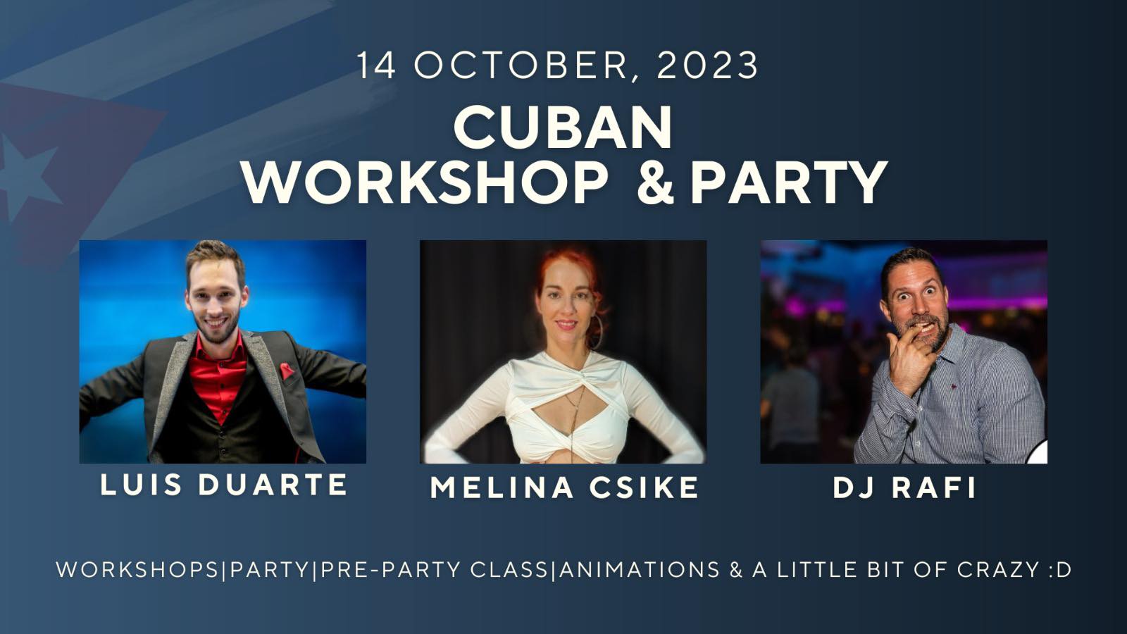 Cuban Workshops & Party with Luis, Melina & DJ Rafi!