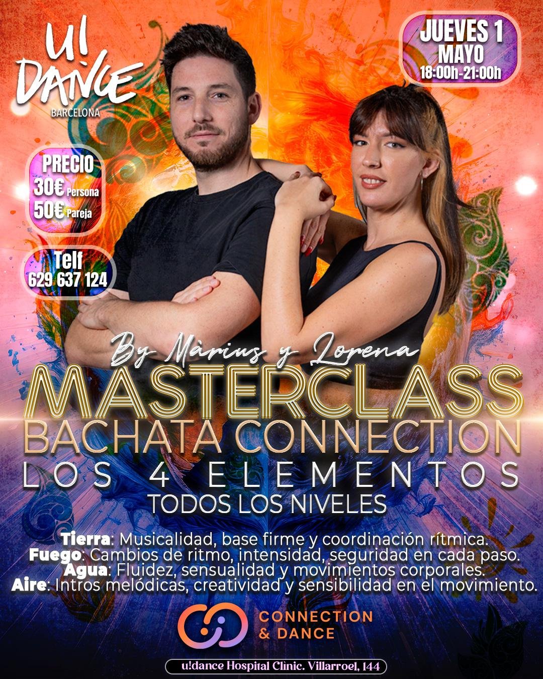 Masterclass Bachata Connection: Los 4 elementos