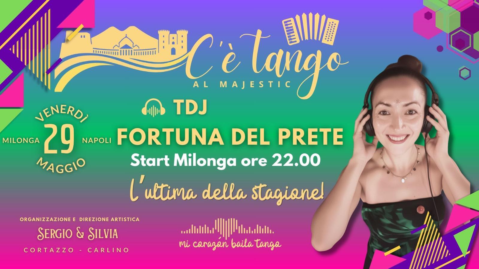 C’è Tango al majestic Venerdì 29 maggio