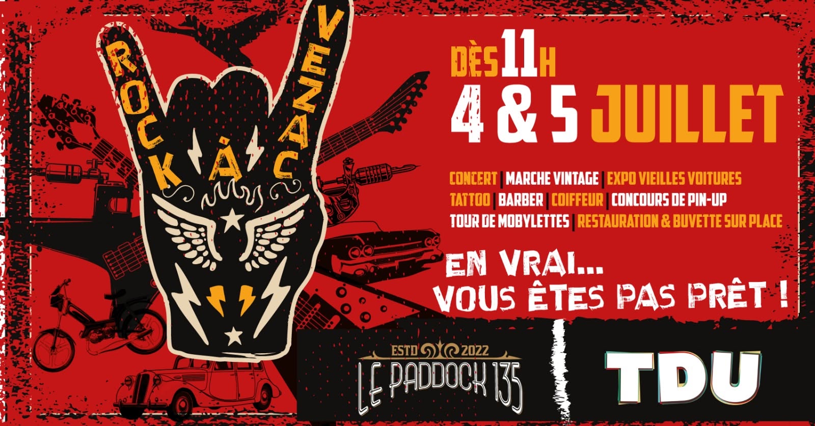 RockaVézac #2 Festival Rock & Rockabilly & Blues en Dordogne · 4 & 5 Juillet 2026