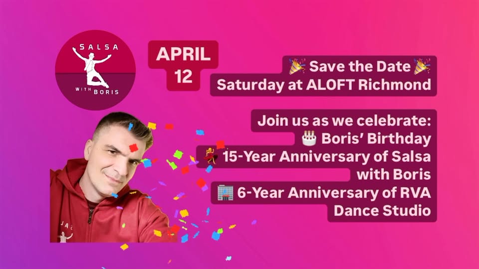 Boris' Bday and his Dance company anniversary celebration at ALOFT Richmond