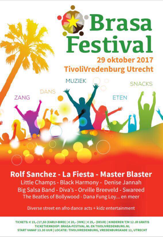 Brasa Festival 29 okt Tivoli met La Fiesta live