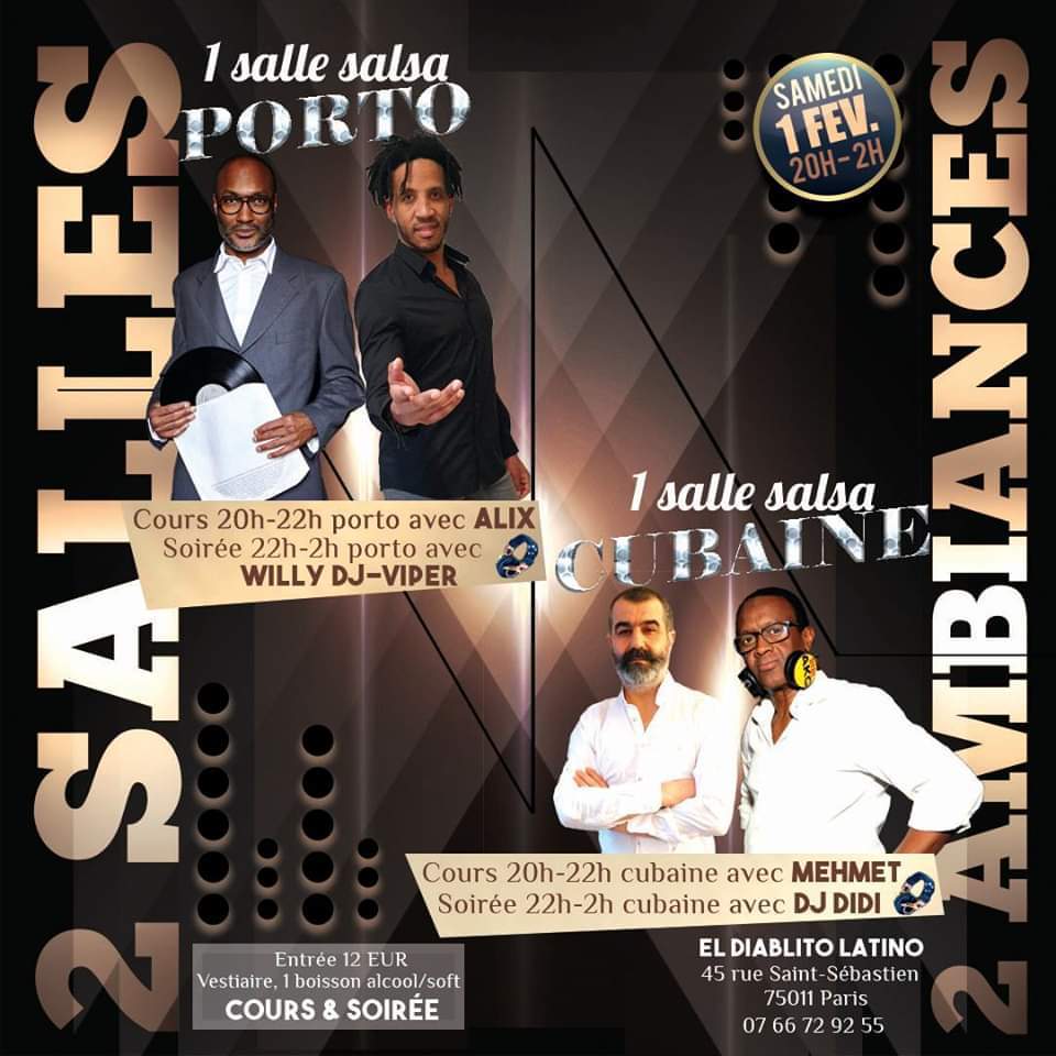 2 salles 2 ambiances Salsa porto cubaine El Diablito Latino