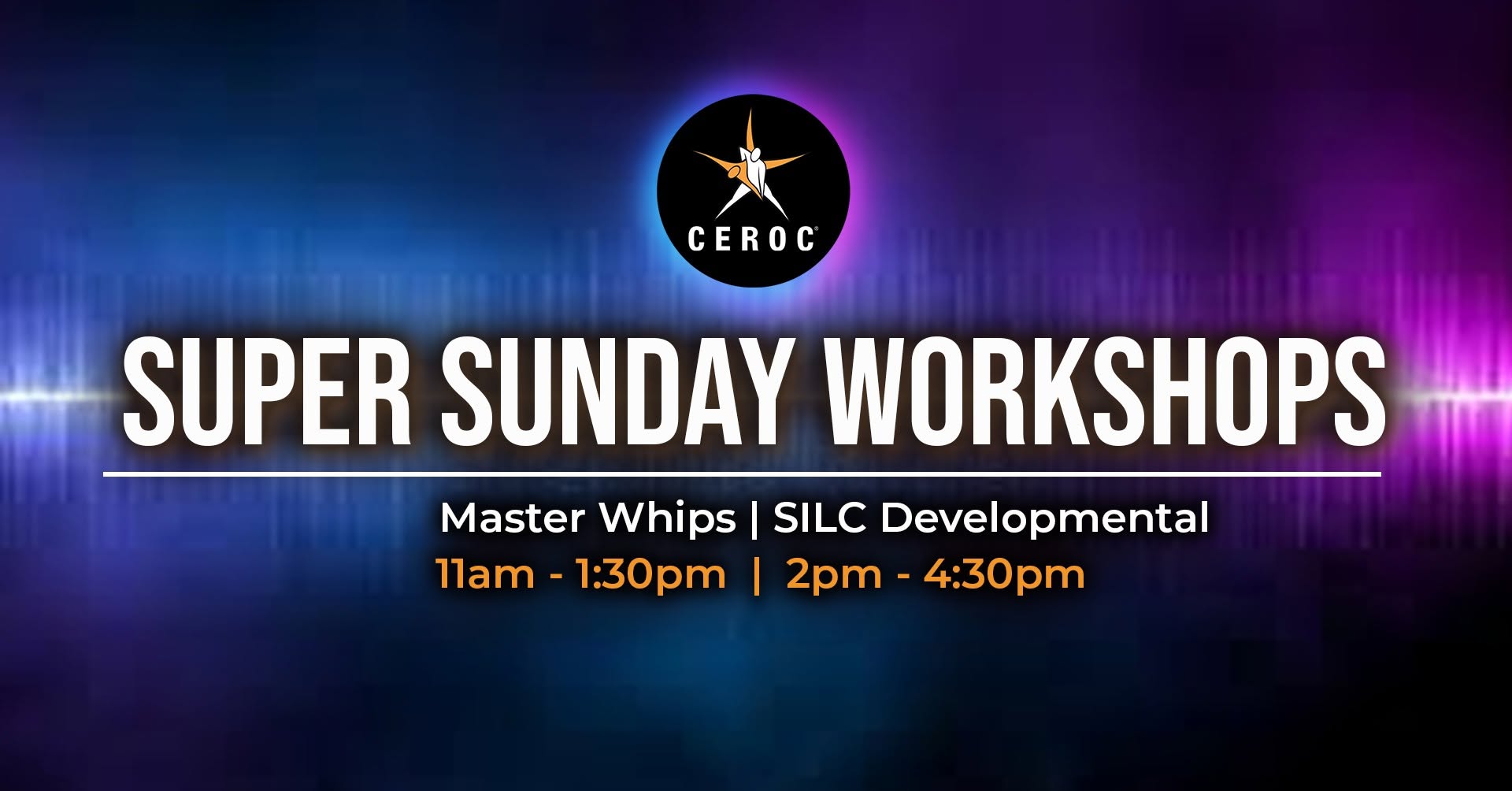 Super Sunday Workshops - Master Whips SILC Developmental