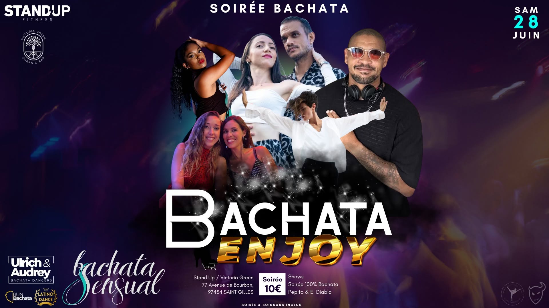 🔥🔥🔥 100 % BACHATA - BACHATA ENJOY - SAEMDI 28 JUIN 🔥🔥🔥