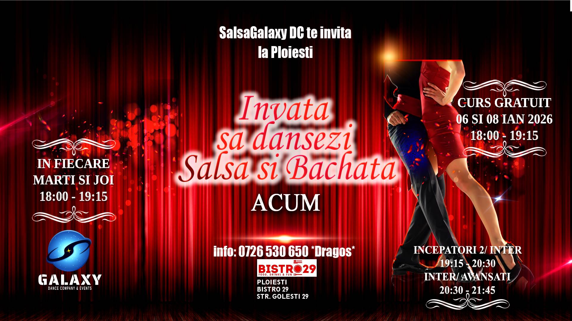 Curs Intensiv Salsa&Bachata Incepatori in Ploiesti