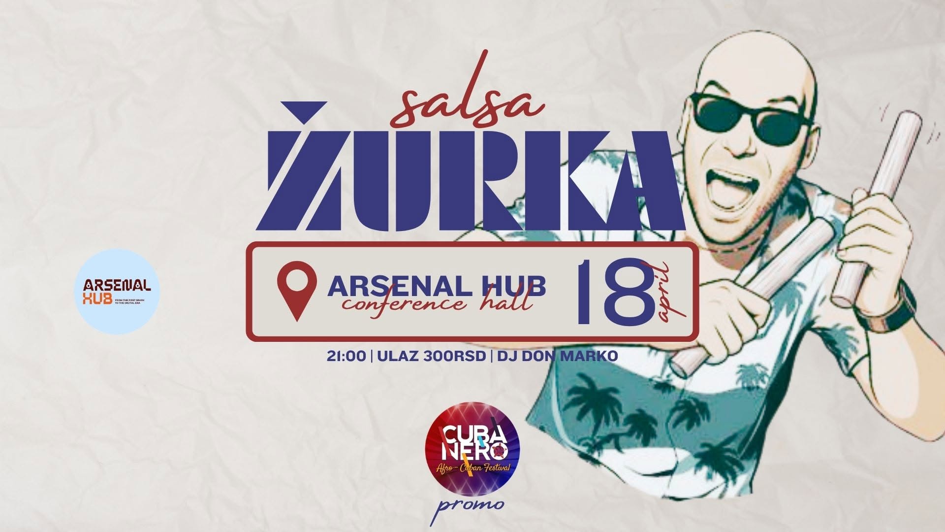 SALSA ŽURKA Arsenal Hub Cubanero promo
