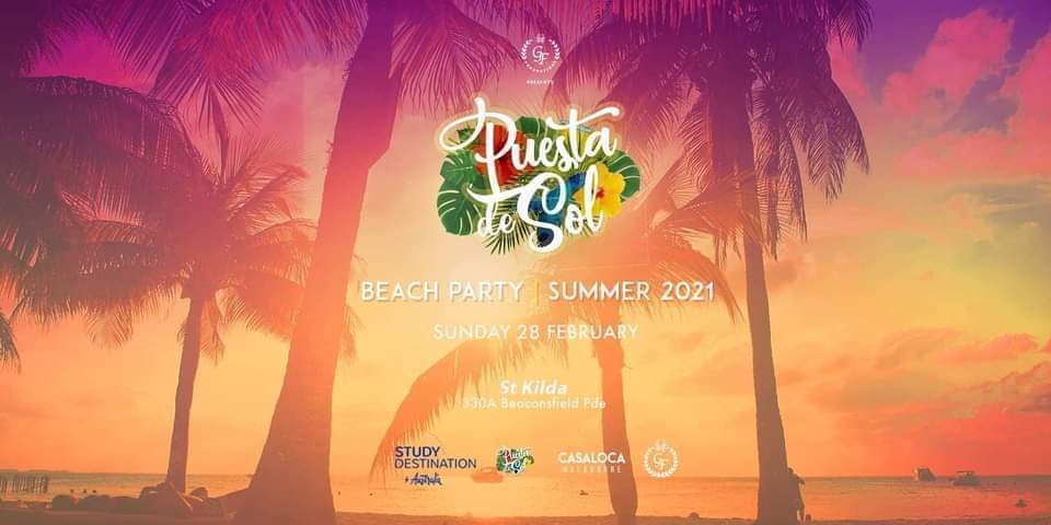 Puesta De Sol Summer Beach Party 28 February 2021