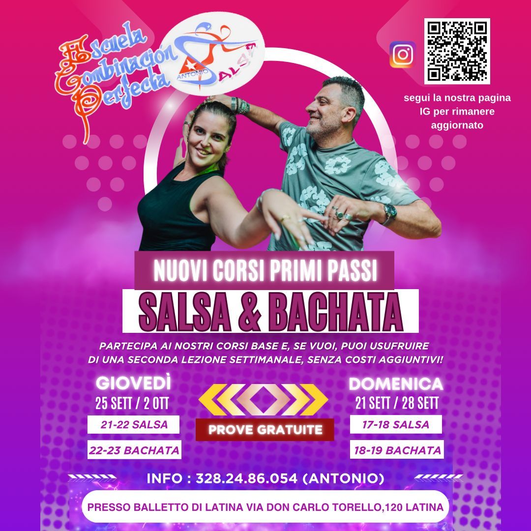 SALSA BACHATA NUOVI CORSI