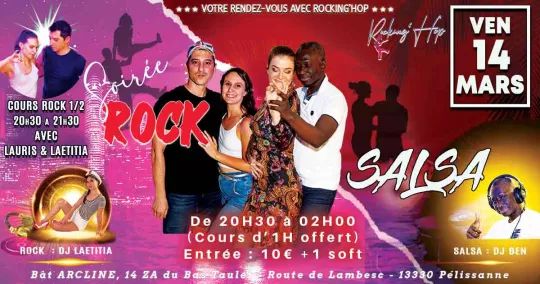 Soirée Rock-Salsa Vendredi 14 mars