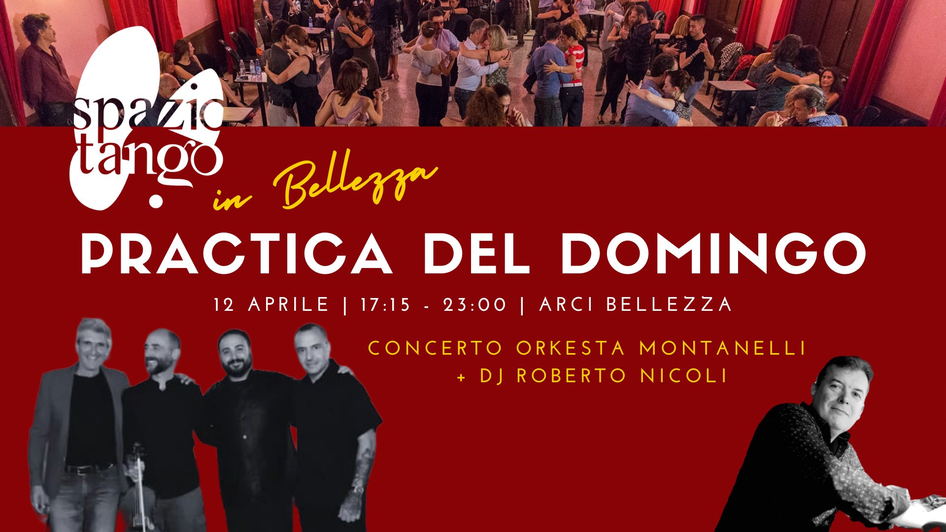 Practica del Domingo! Live Music Orkesta Montanelli DJ Roberto Nicoli