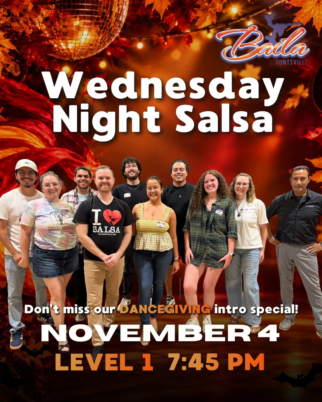 Wednesday Night Salsa! Dancegiving Season!💃🔥
