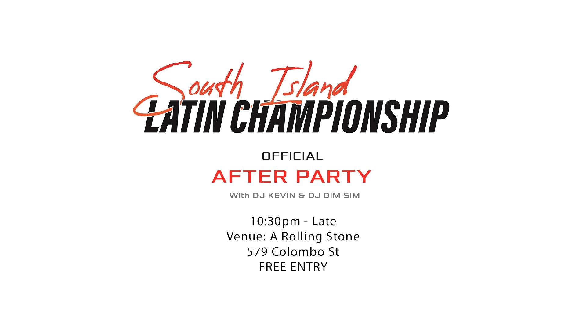 Official After Party: South Island Salsa Competition 2020