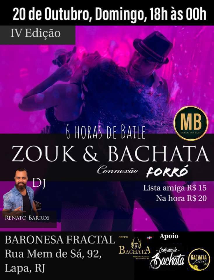 ZOUK & BACHATA Connexão Forró 6 Horas De Baile