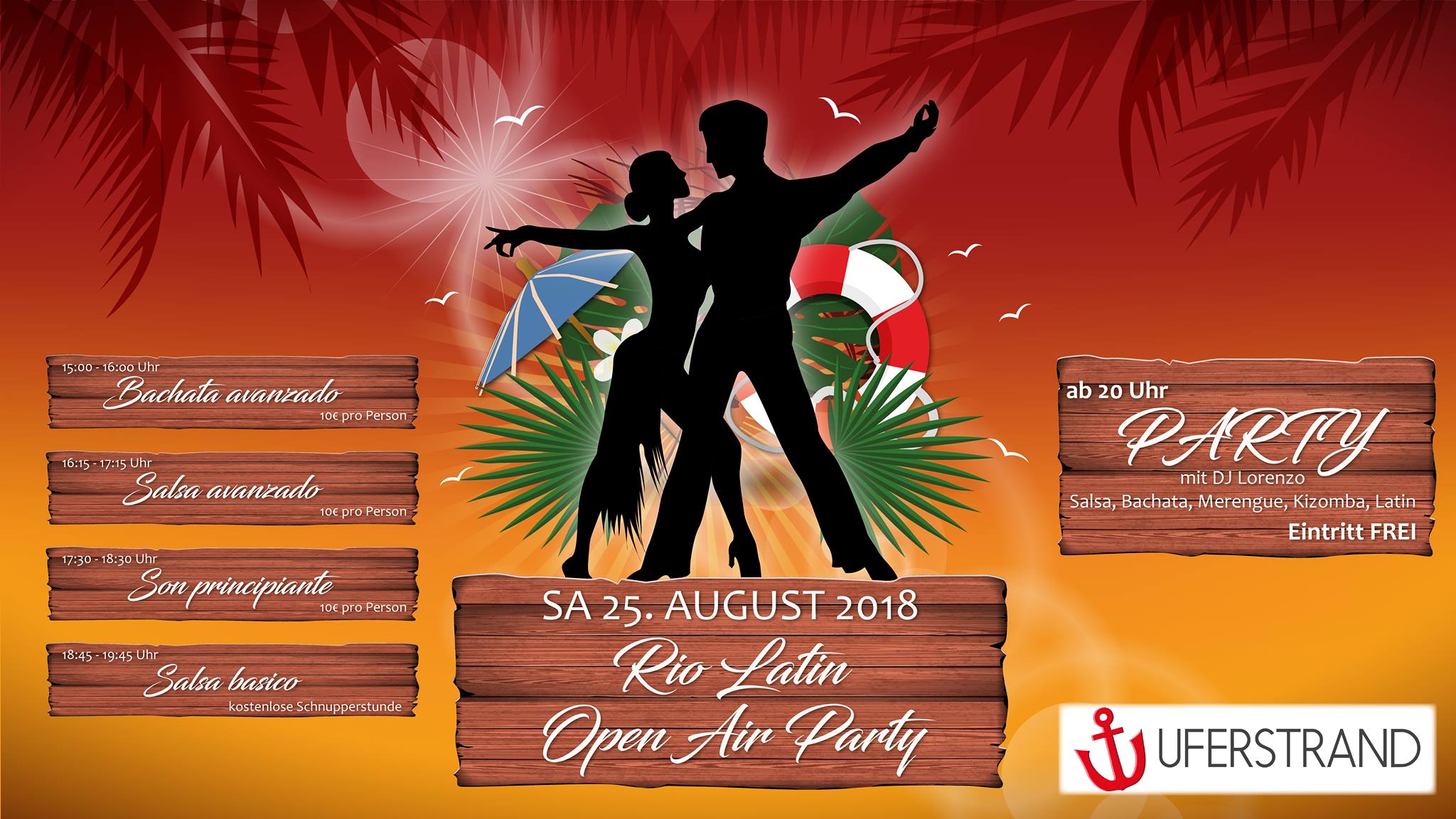 RIO LATIN Open Air Party am Uferstrand in Chemnitz