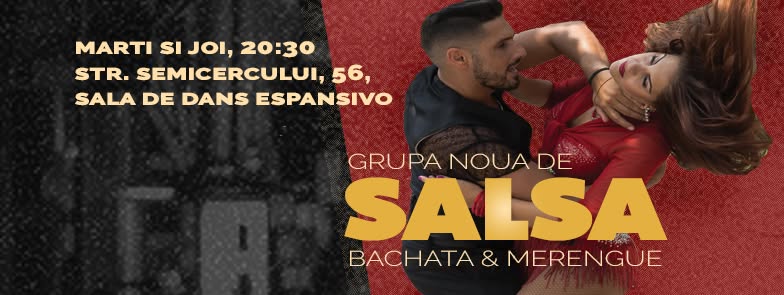 Învață salsa, bachata, merengue! Grupa NOUA din 2017!
