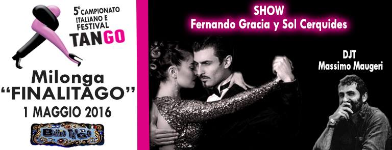 Milonga "FINALITANGO" 5° Festival & Campionato Italiano Tango Roma