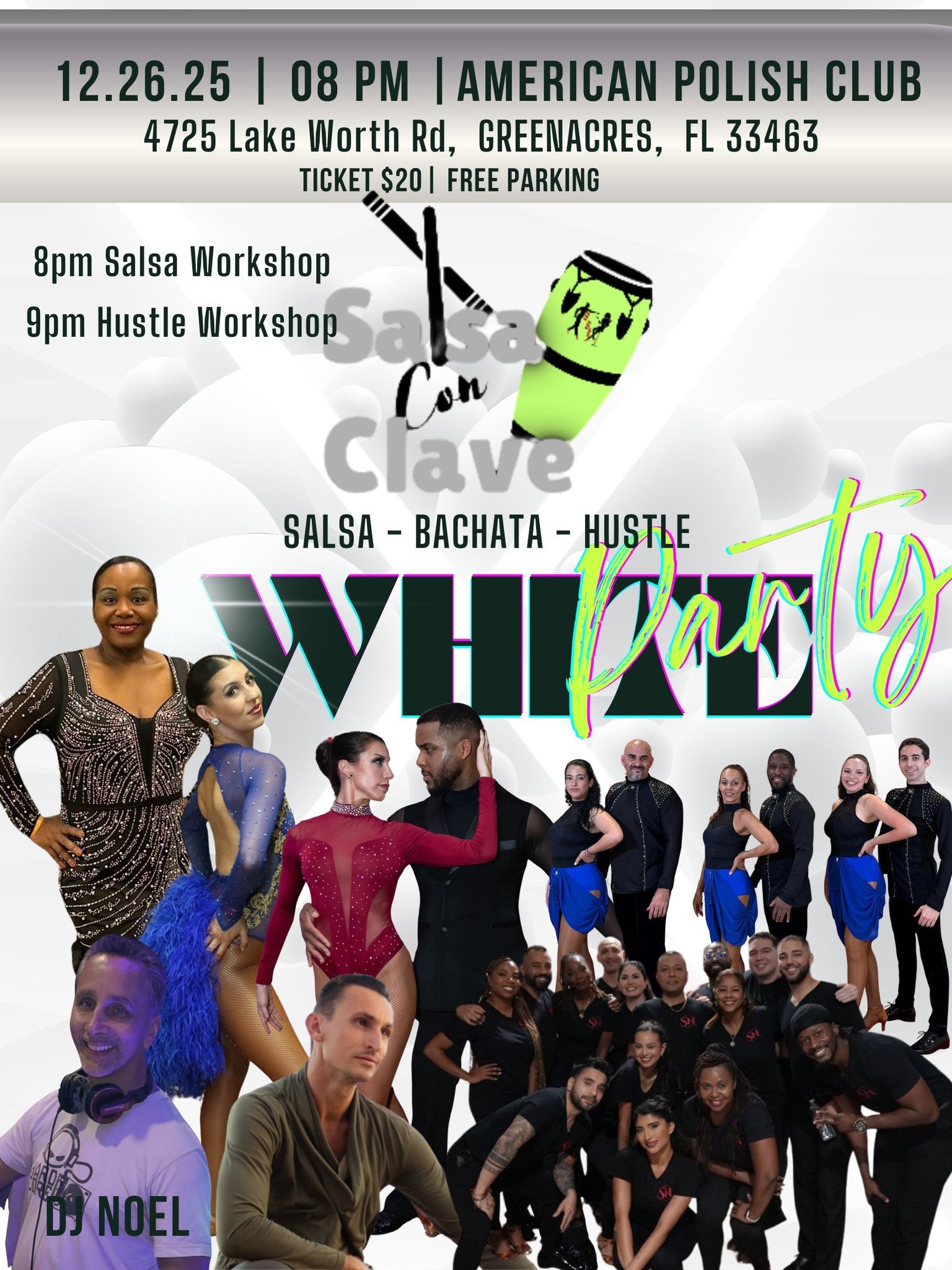 Salsa Con Clave White Party