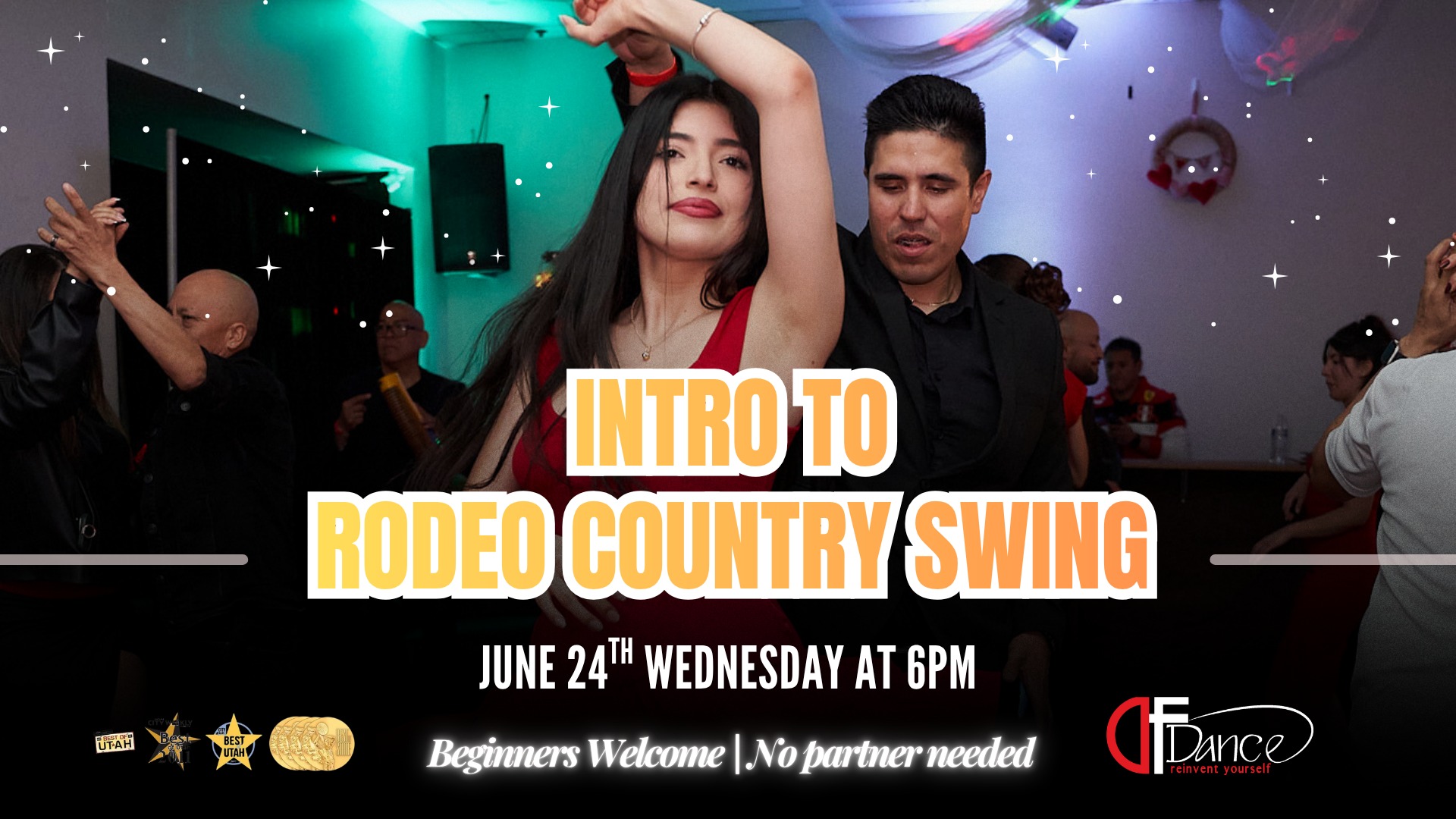 🤠Intro to Rodeo Country Swing🎶No partner needed
