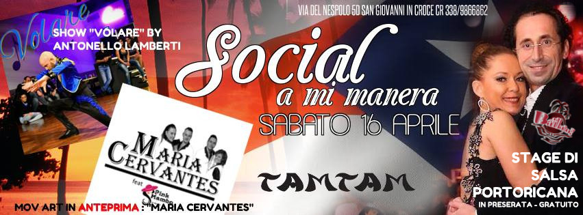 Social a mi manera - Sabato 16 Aprile