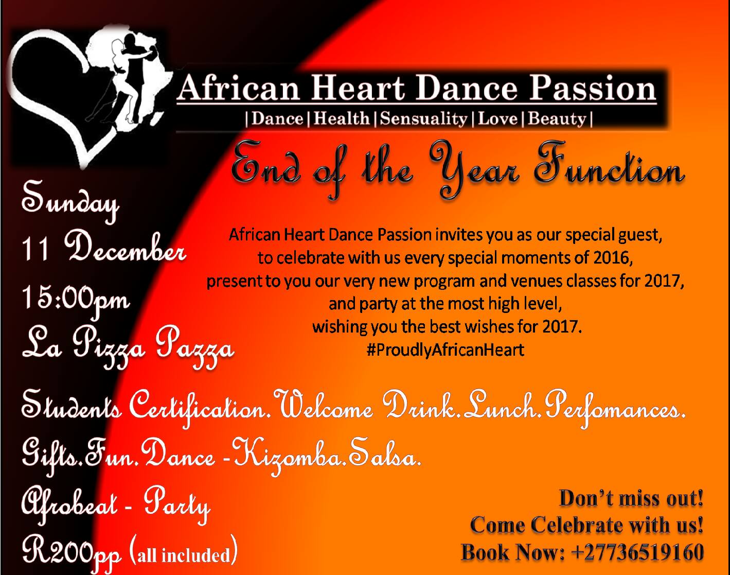 African Heart Dance Passion End Of The Year Function