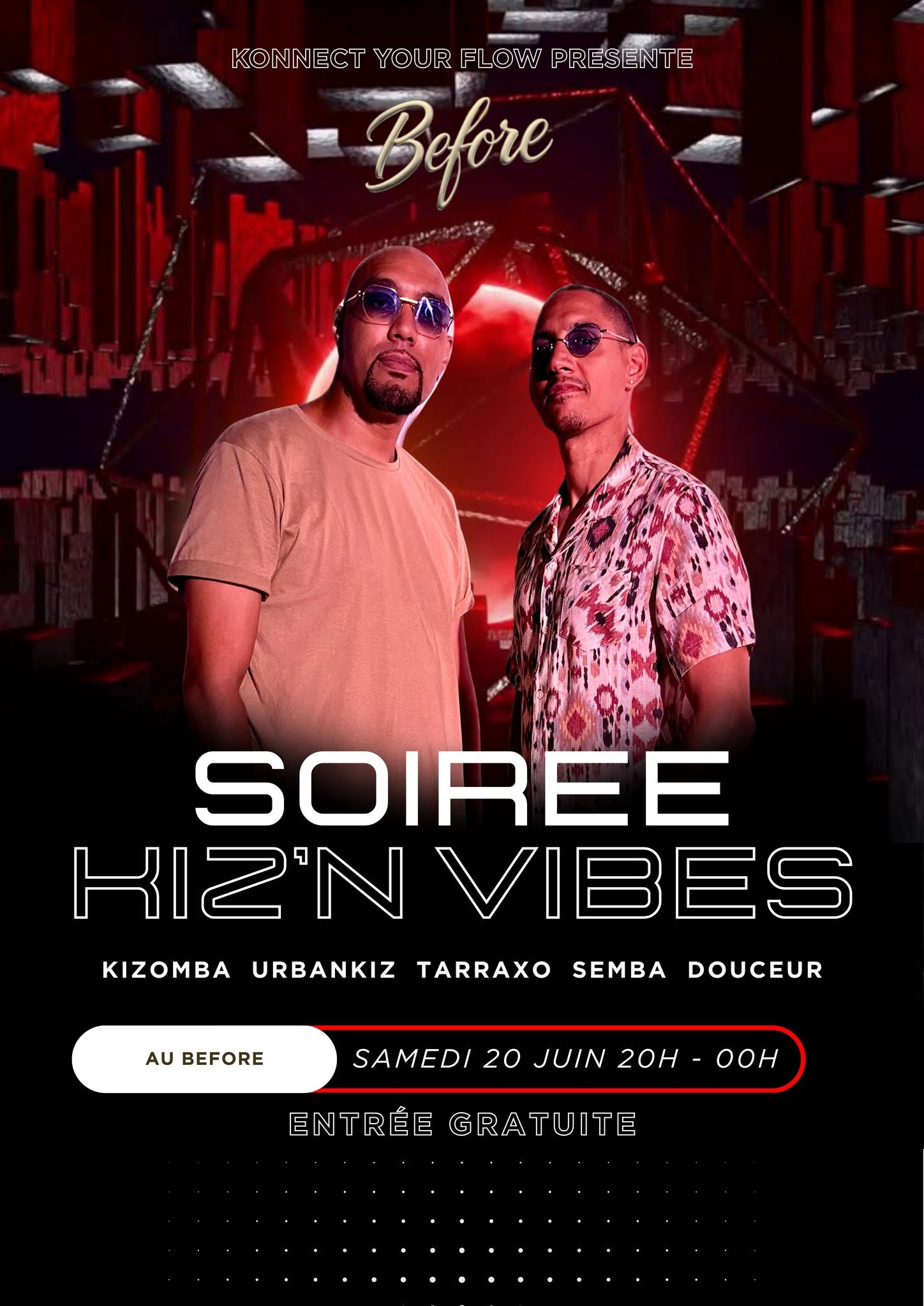 🆕 SOIREE KIZOMBA GRATUITE au BEFORE - soirée Kiz dans le SUD 🔥
