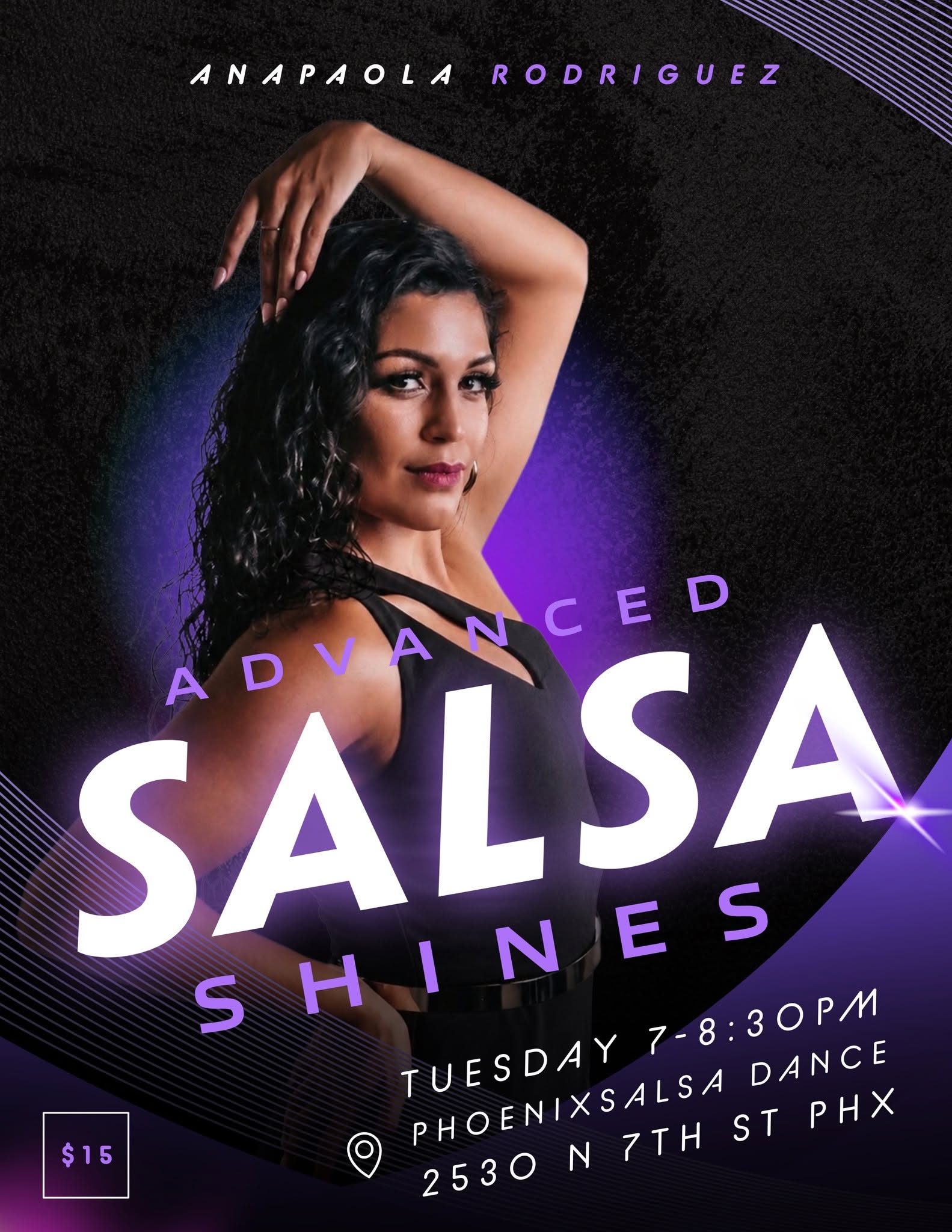 Tuesday Advanced Salsa Shines with Anapaola Rodriguez!