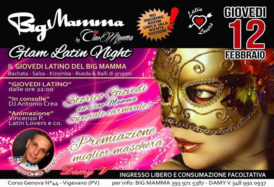 GLAM LATIN NIGHT - torna a Vigevano il mitico GIOVEDI' latino !!!