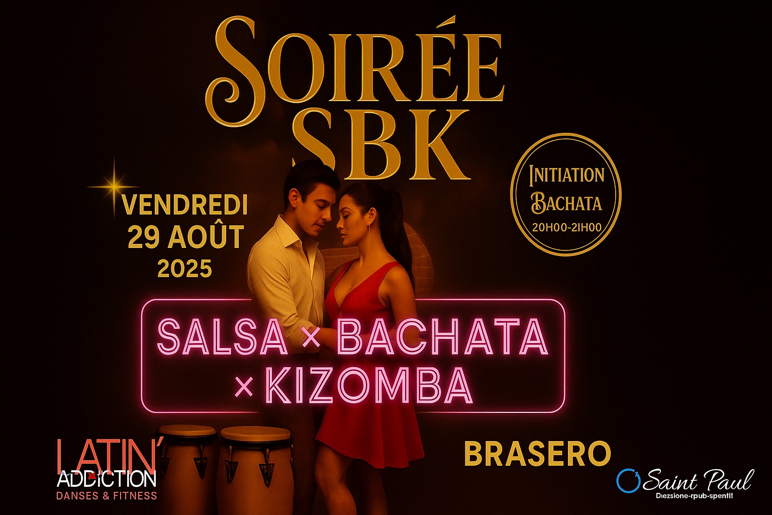 Soirée Salsa, Bachata, Kizomba - O’Saint Paul x Latin' Addiction