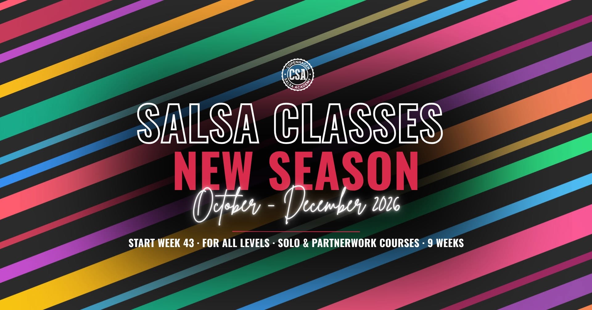 🕺💃 Salsa Classes - NEW Oct-Dec Season💃🕺