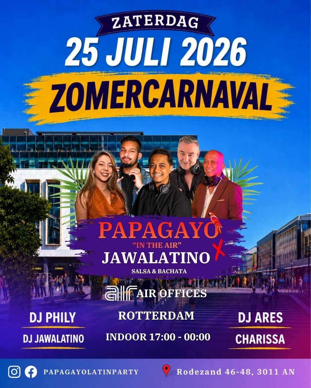 Papagayo X Jawalatino Zomercarnaval Salsa & Bachata