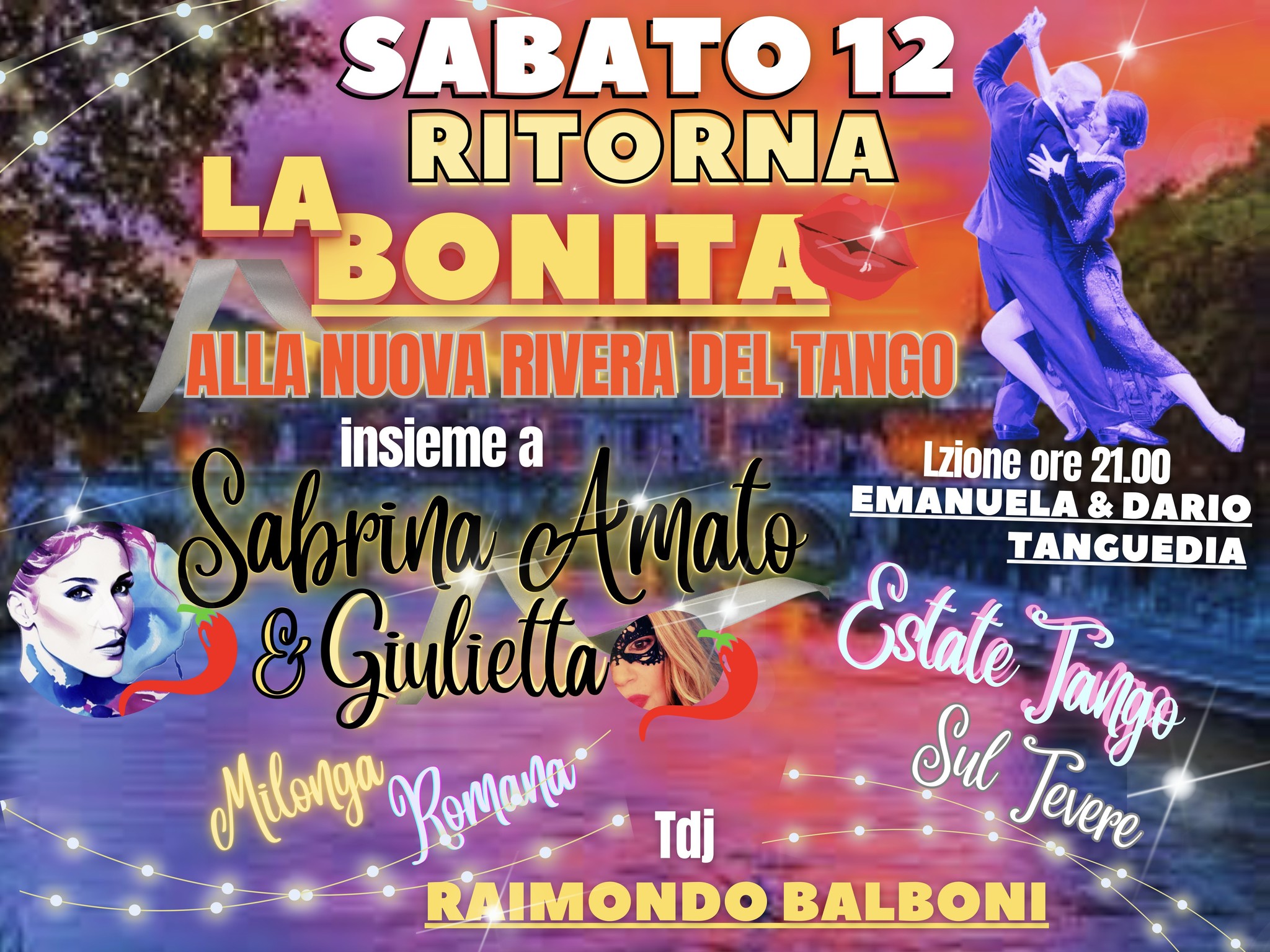 🌶️La Bonita💋 torna alla Nuova Rivera del Tango🌶️