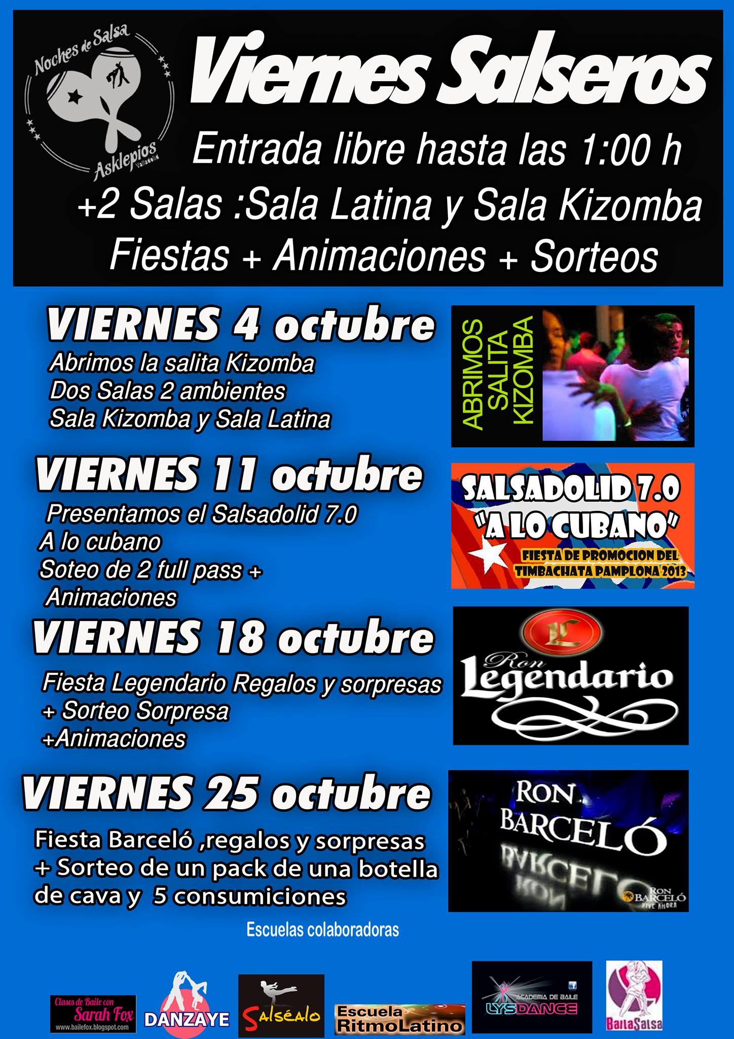 VIERNES EN NOCHES DE SALSA ASKLEPIOS