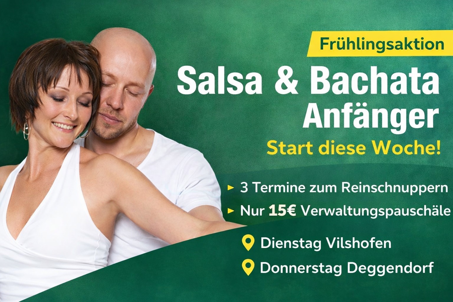 Frühlingsaktion: Salsa & Bachata Anfänger (Start diese Woche)