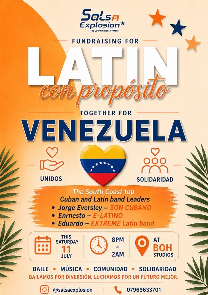 UNITED 4 VENEZUELA! Latin Night, Dance classes , LIVE Cuban & Latin music PLUS Fundraiser event