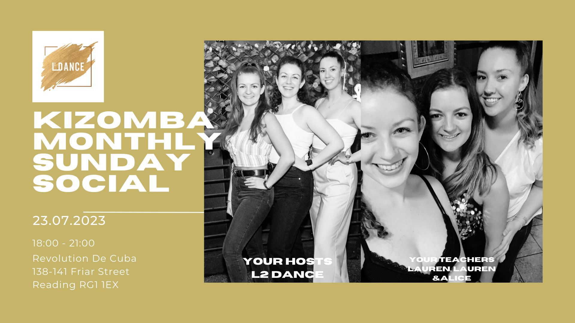 Kizomba Monthly Sunday Social - L2 Dance