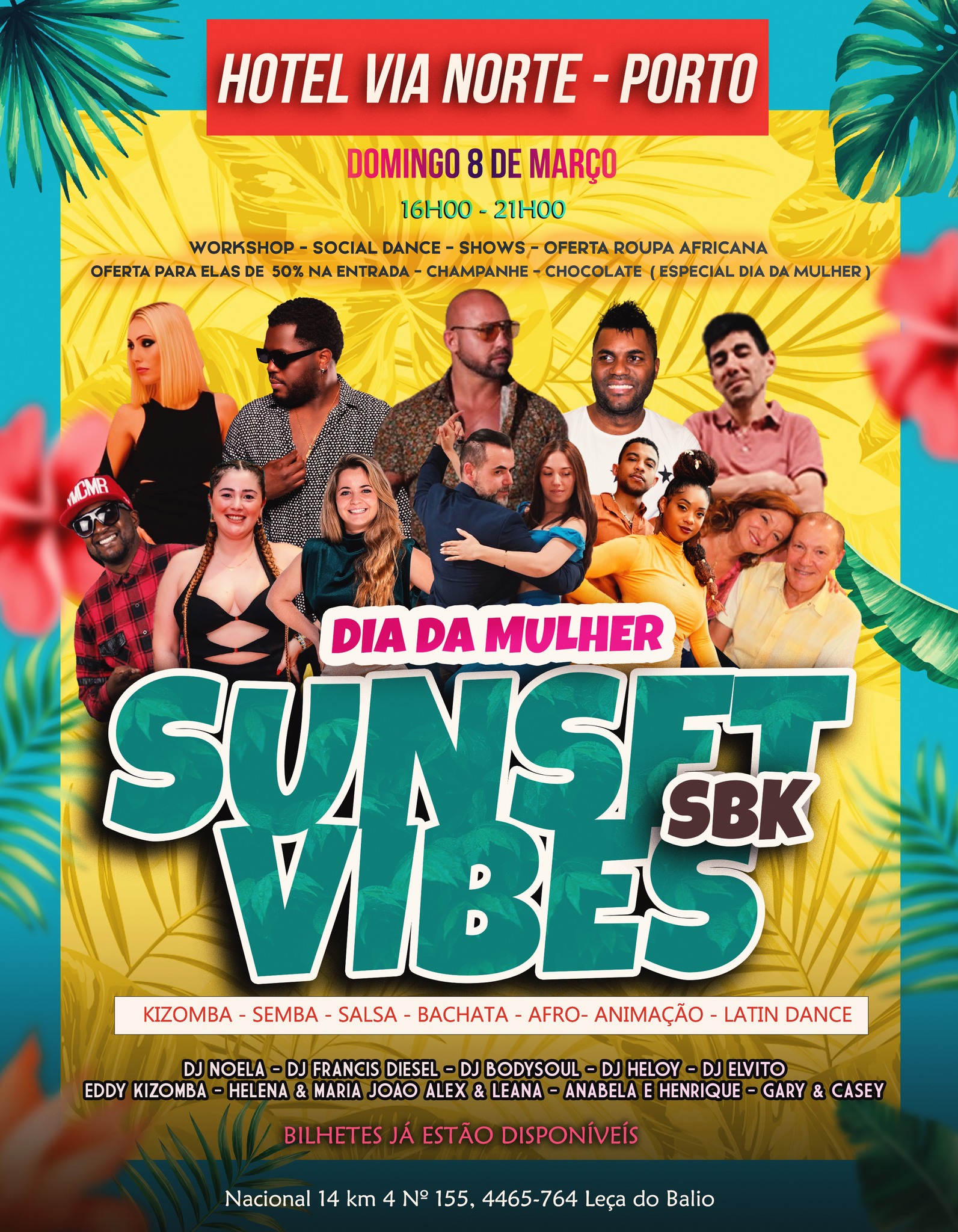 SUNSET VIBES - SBK ( ESPECIAL DIA DA MULHER ) NO VIA NORTE HOTEL PORTO