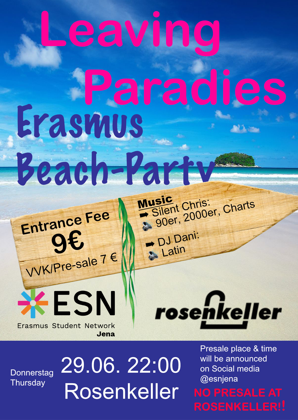 Erasmus Beach Party @Rosenkeller